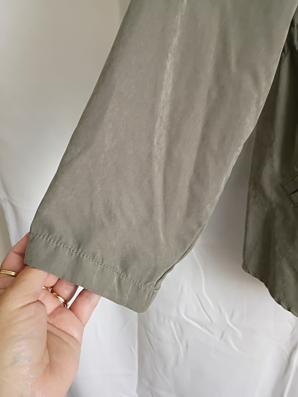 Maurices Olive Green Lightweight Jacket With a Hood. Size XXL - Picture 3 of 16